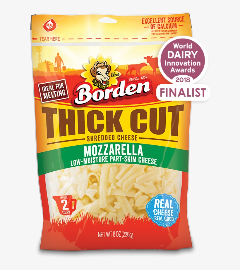 Pkg Net Wt 8oz - Borden Thick Cut Cheese, transparent png download