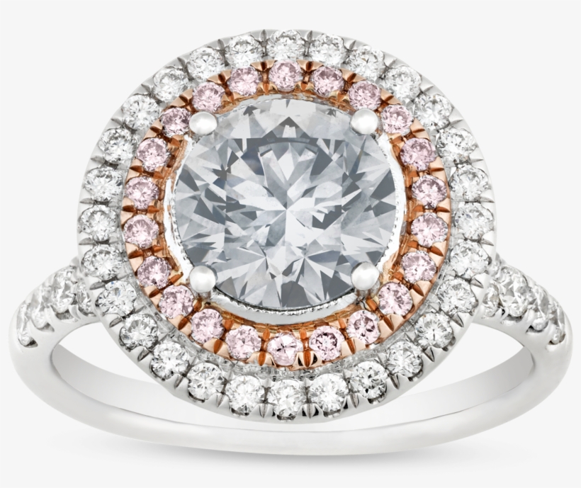 Fancy Very Light Grey Diamond Ring, - Diamond, transparent png download