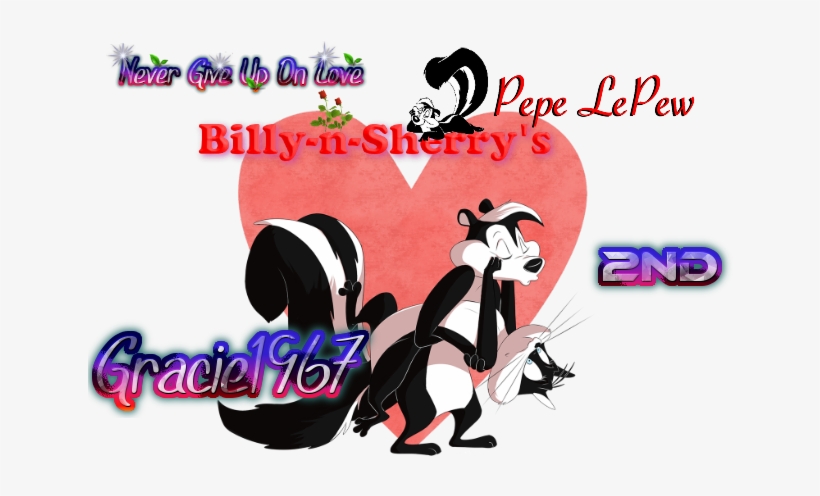 Photobucket - - Lepew/pepe - Lepew - Winner - Banner - Pepe Le Pew And Penelope Round, transparent png download