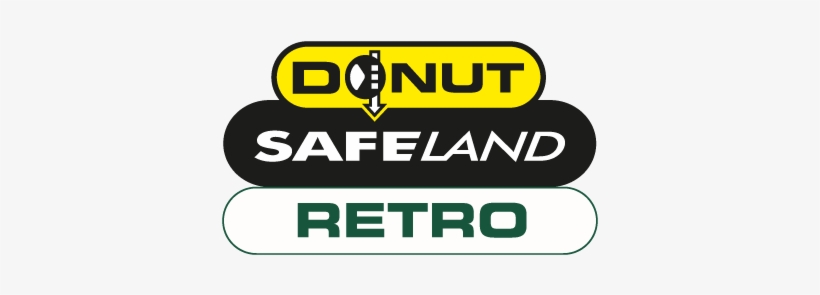Donut Safeland Retro Logo - Doughnut, transparent png download