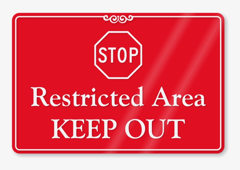Restricted Area, Keep Out Showcase Wall Sign - Authorized Personnel Only Restricted Area Sign, transparent png download