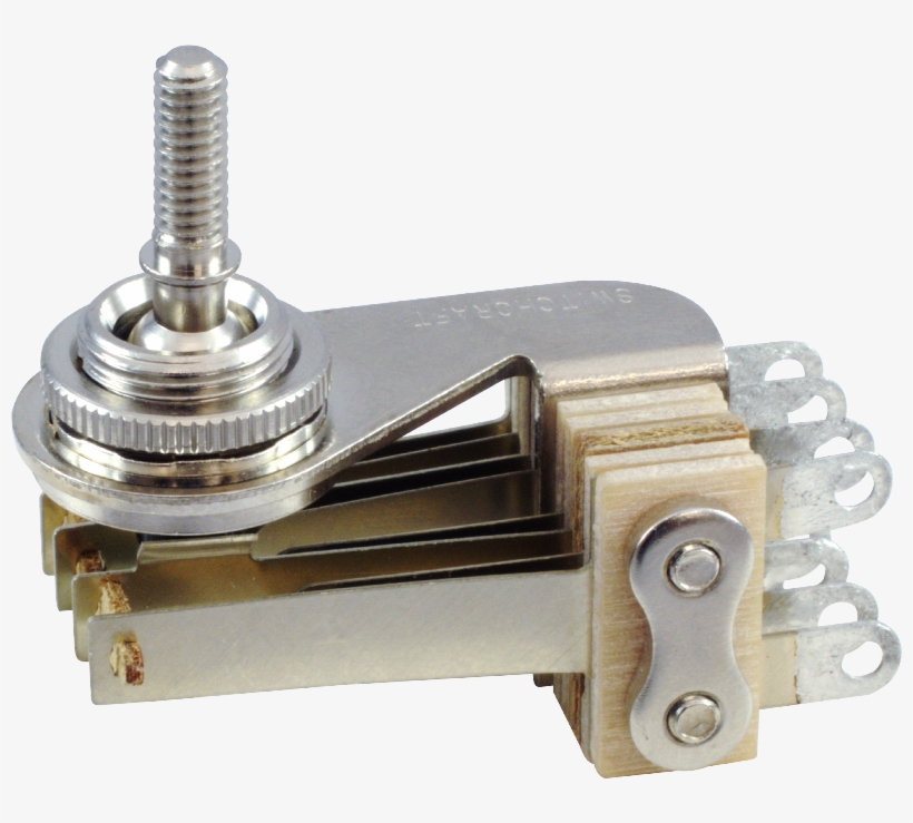 Switch-switchcraft, Pickup Selector Toggle, Dpdt, Nickel - 3 Pickup Toggle Switch Right Angle, transparent png download
