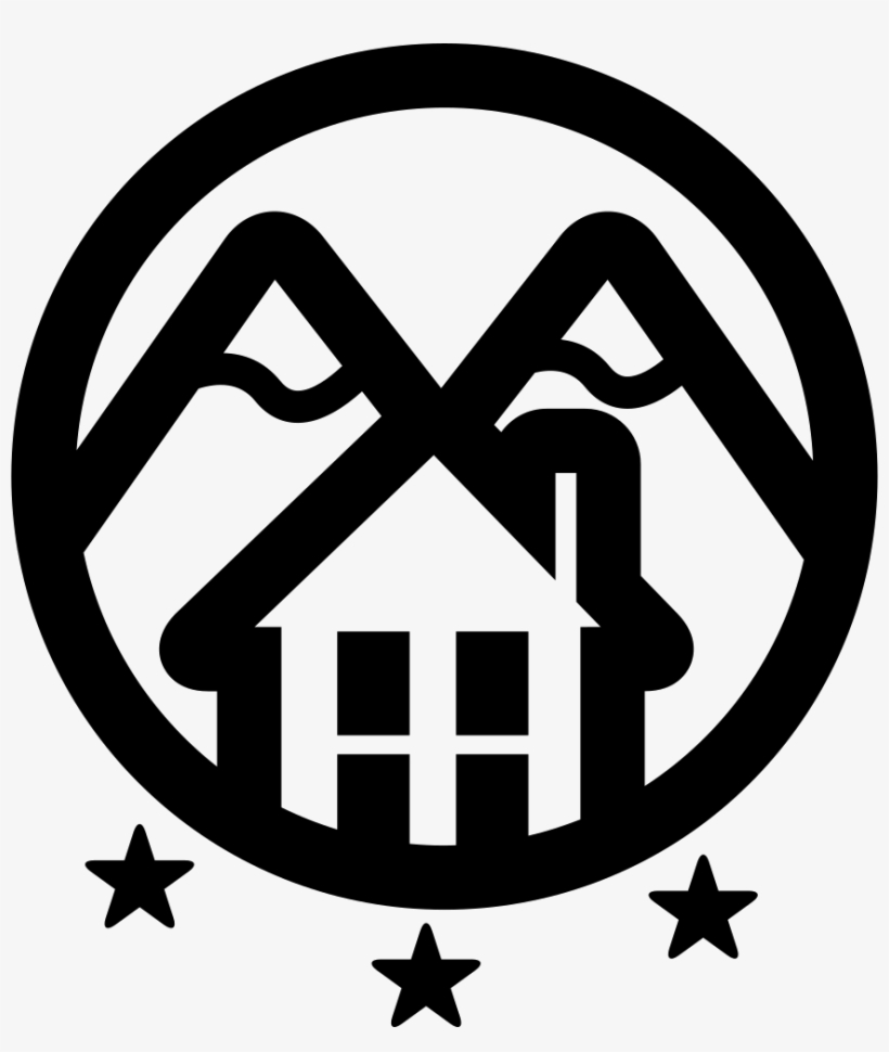 Rural Hotel With Mountains Logo Of Three Stars Comments - Logotipos De Hoteles Rurales, transparent png download