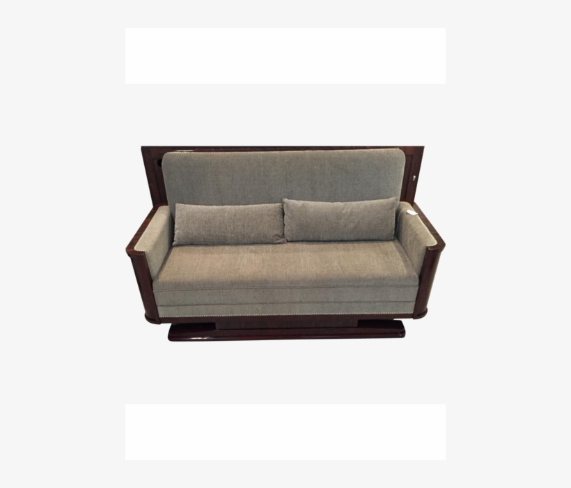 French Art Deco Macassar Sofa C - Studio Couch, transparent png download