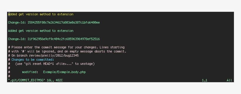 Vim Git Commit Amend - Git Commit Changes, transparent png download