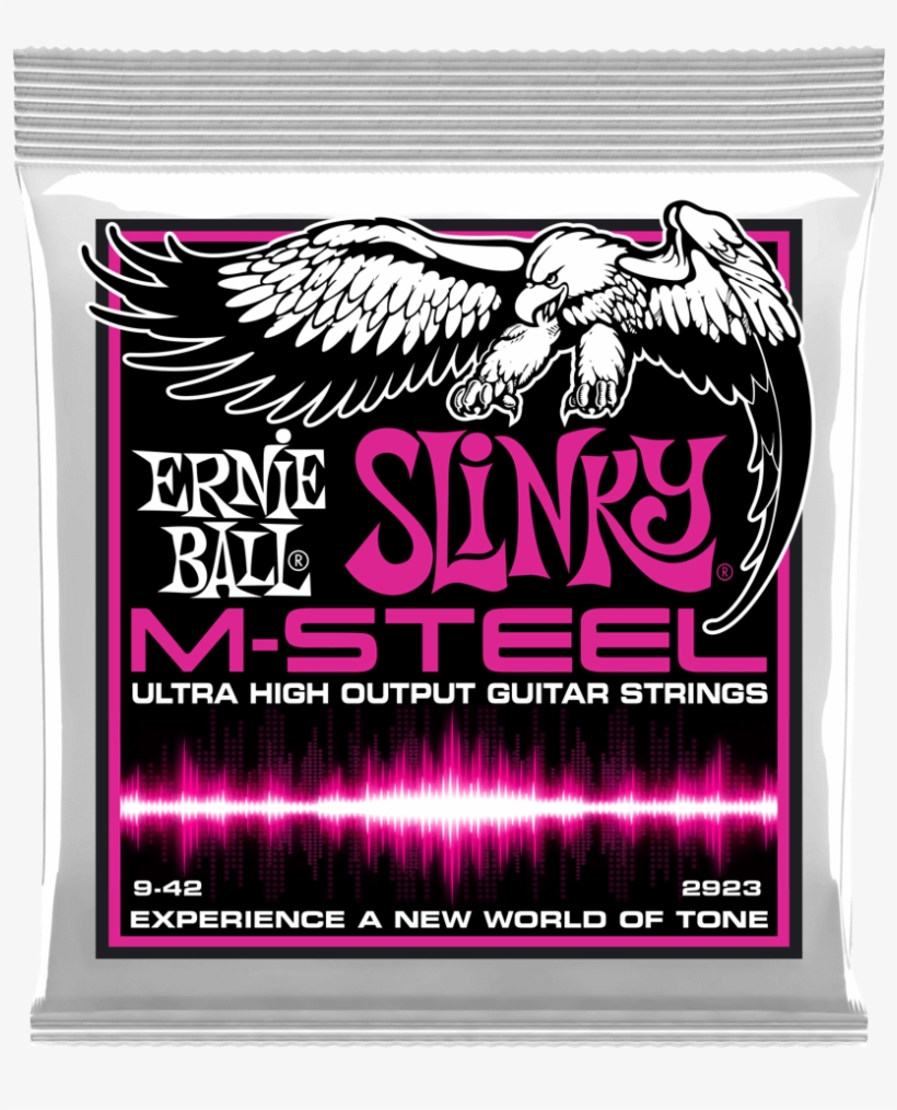 Ernie Ball M Steel Super Slinky Electric Guitar Strings - Ernie Ball M Steel Skinny Top Heavy Bottom, transparent png download