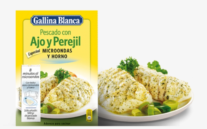 Pescado Con Ajo Y Perejil - Gallina Blanca, transparent png download