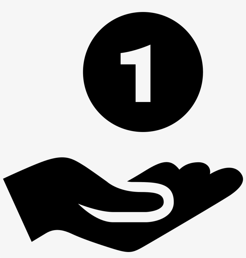 Coin In Hand Icon - Vender Icono, transparent png download