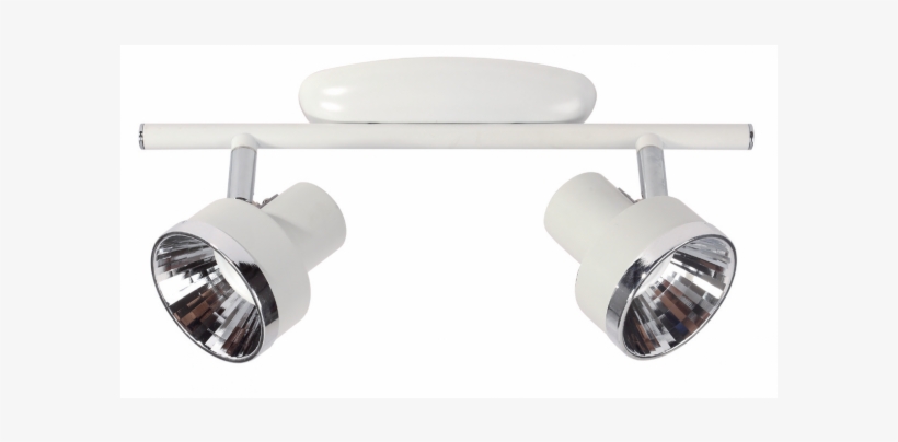 Regleta 2 Focos Cinecita - Plafonnier 2 Spots Led Cinecita 310x120x140 Mm, transparent png download