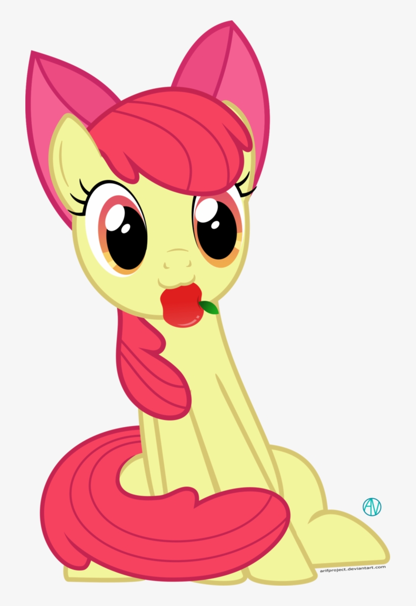 Apple Bloom Version Of The Cat Face Vector You're Allowed - Vore Braeburn, transparent png download