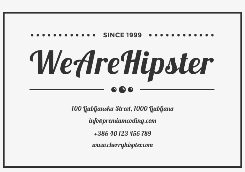 875 × 572 In Hipster Logo Footer - Lobster Font, transparent png download