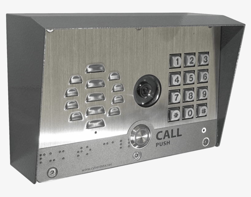 A Fu Cyberdata Video Intercom - Cyberdata 011414 Sip Outdoor H.264 Video Intercom/, transparent png download