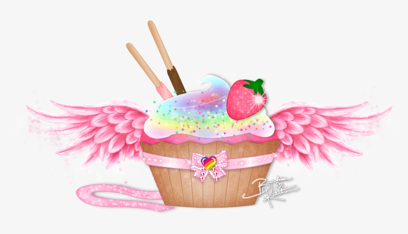 Angelic Cupcake By Believingisseeing - Illustration, transparent png download