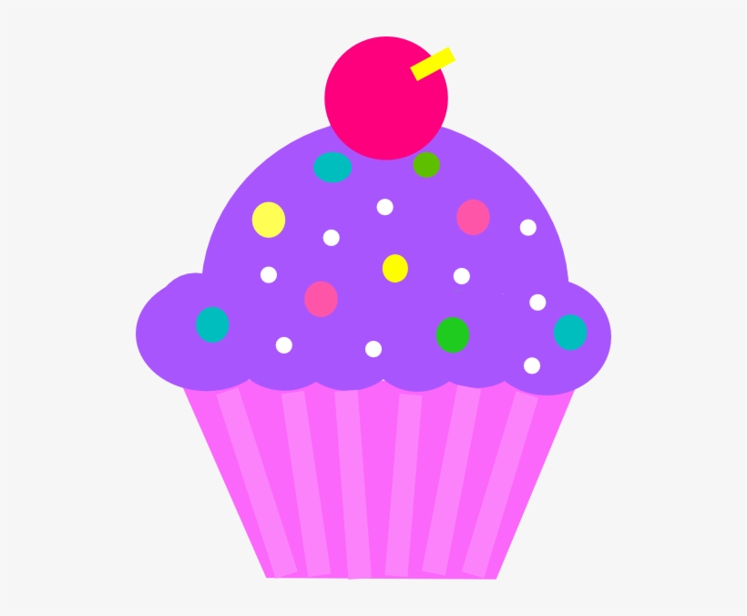How To Set Use Cupcake Purple And Pink Svg Vector, transparent png download