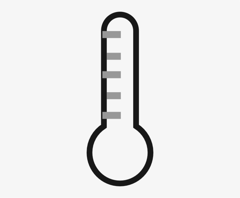 Black Thermometer 10 Clip Art At Clker - Clip Art, transparent png download