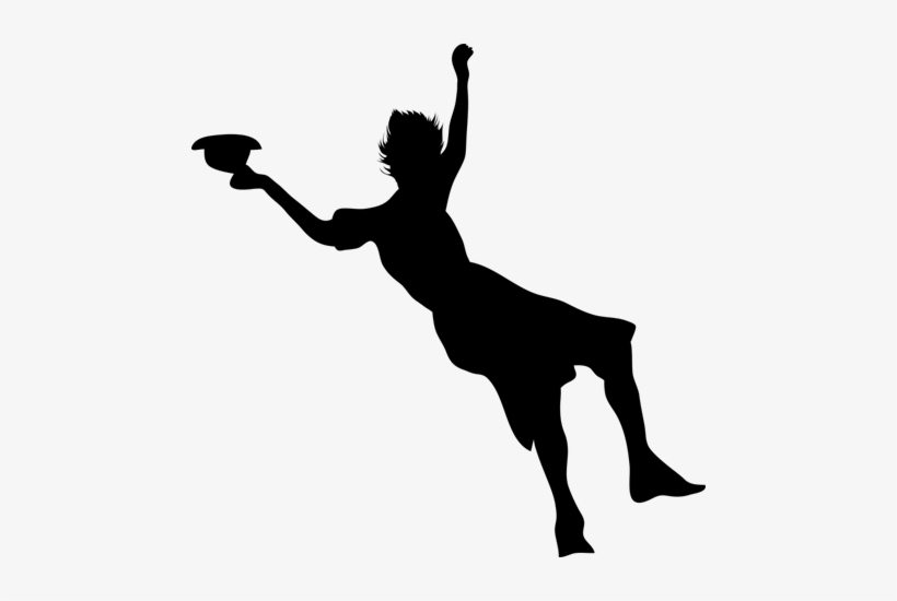 Vinilo Decorativo Silueta De Un Hombre Cayendo - Silueta De Hombre Cayendo Png, transparent png download