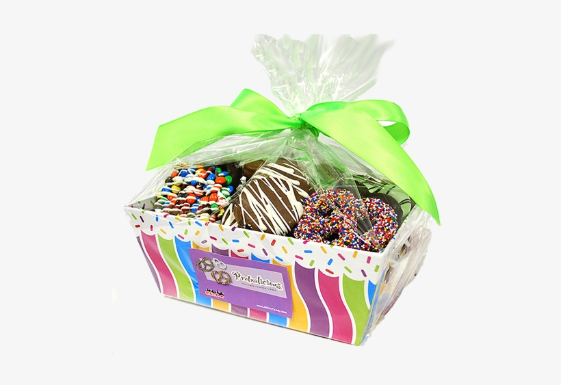 Pretzel Party Gourmet Chocolate Covered Treats Gift - Treats Gift Baskets, transparent png download