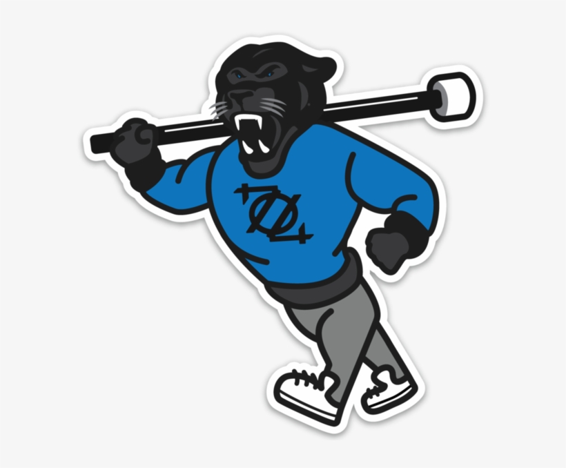 Panther Baseball Clipart - Clip Art Panther Baseball, transparent png download