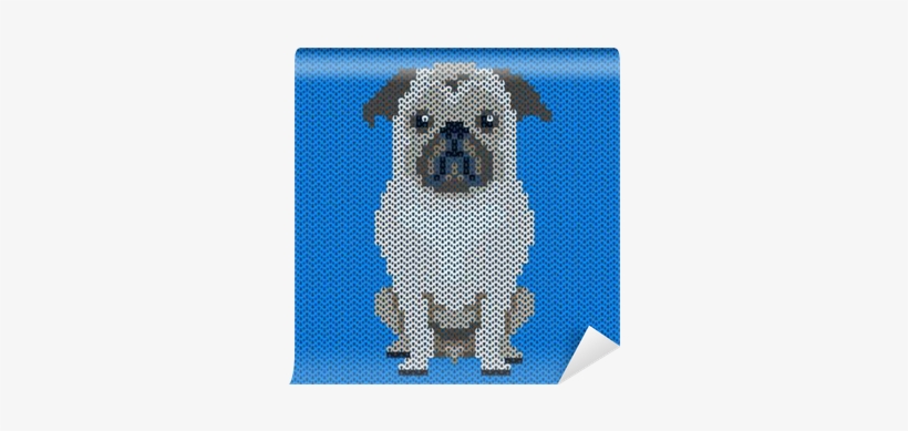 Vector Knitted Dog Pattern - Sweater, transparent png download