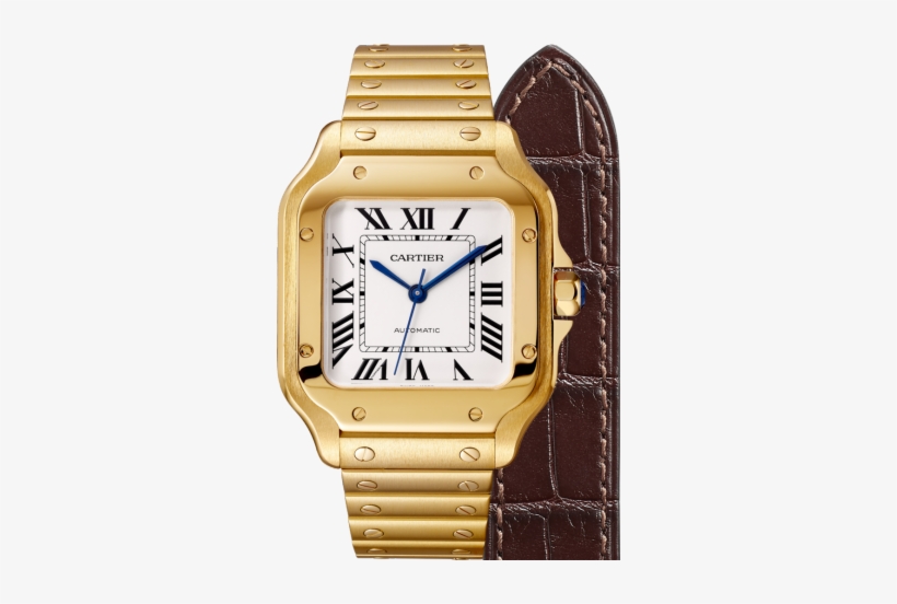 Santos De Cartier - Cartier Watch, transparent png download