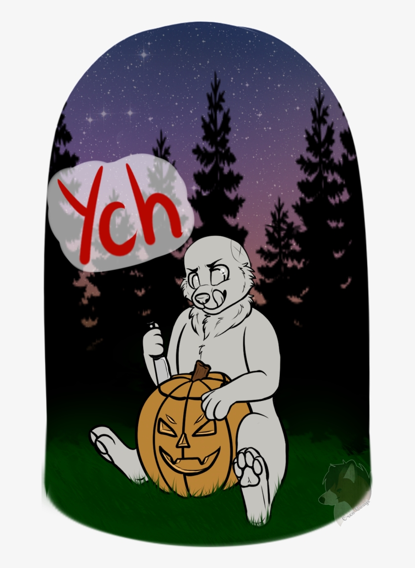 [ych] Pumpkin Carving - Christmas Tree, transparent png download