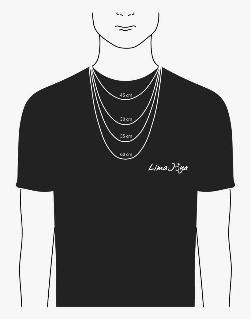 Cadena De Plata Ljca01 - Medidas De Cadenas Para Hombre, transparent png download