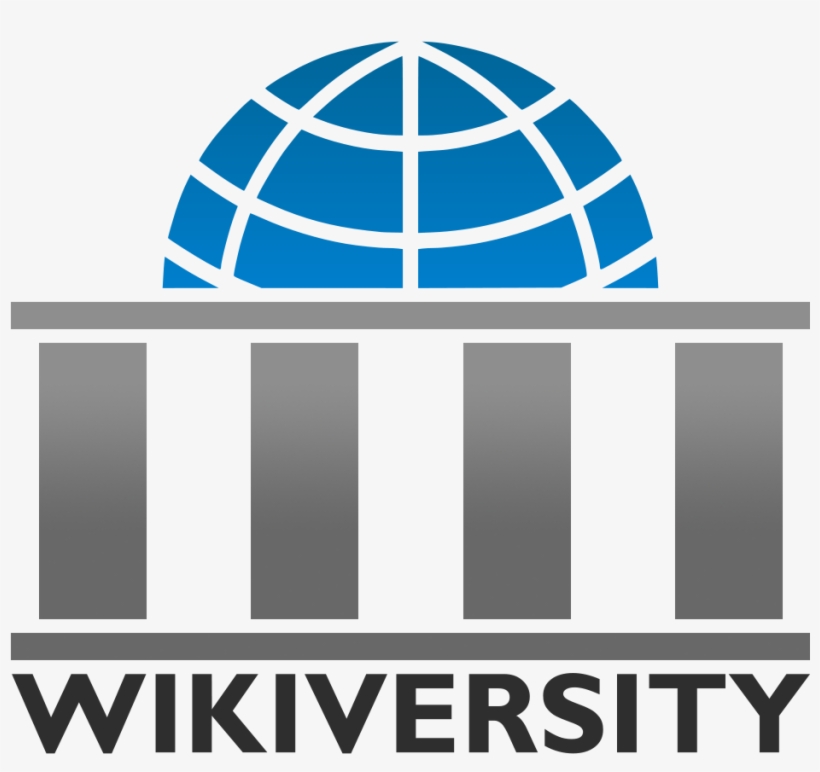 Wikiversity Logo Blue Silver - Wikiversity Logo, transparent png download
