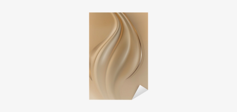 Orange And Silver Curved Lines On Light Brown Mesh - Plywood, transparent png download