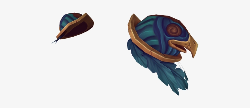 Carved Bird Head Pauldrons - Bird, transparent png download