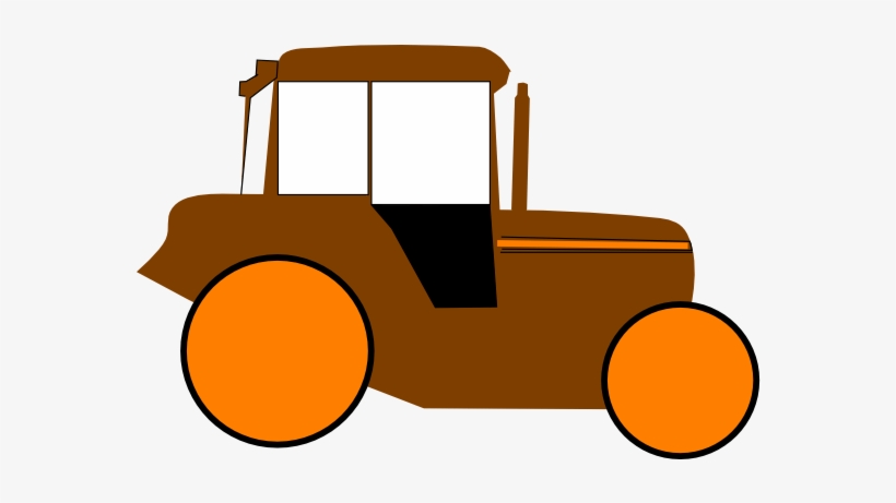 Orange Tractor Clipart 3 By James - Tractor Jhon Deere Vector, transparent png download