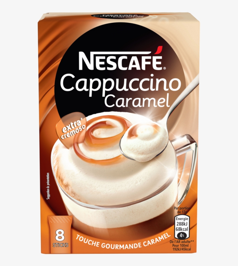 Capuccino Caramel Nescafé - Nescafe Cappuccino Greece, transparent png download