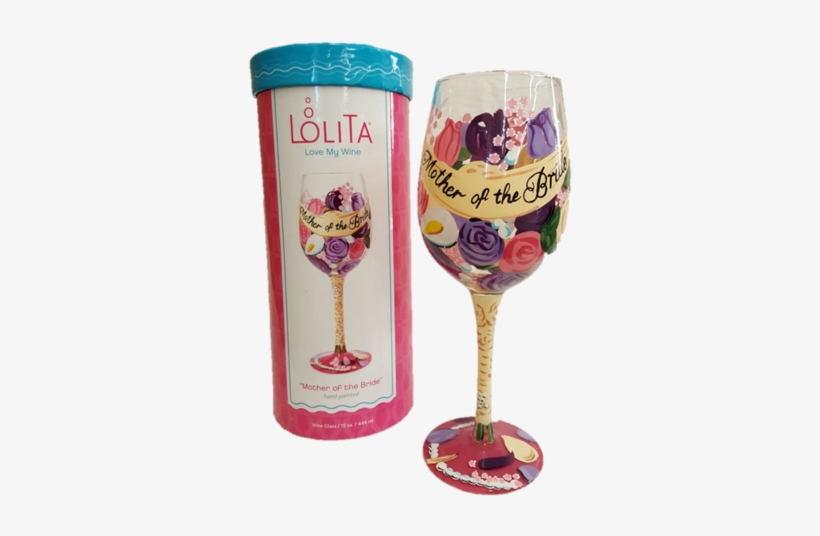 Mother Of The Bride Wine Glass By Lolita Wedding - Wedding, transparent png download