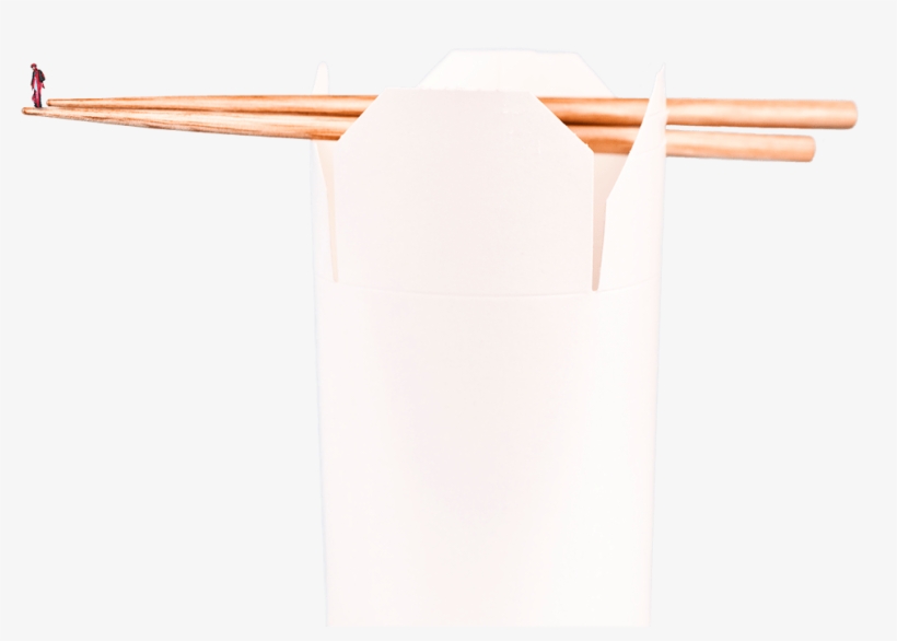 Chinese Food Box And Chopsticks - New York City, transparent png download