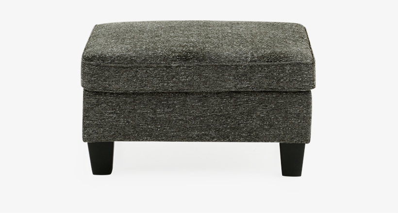 Image For Dark Grey Upholstered Ottoman From Brault - Footstool, transparent png download