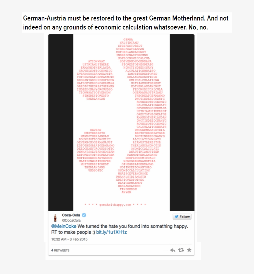 Coca Cola Twitter Fail - Diagram, transparent png download