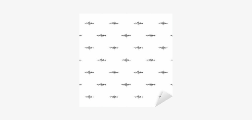 Vinilo Pixerstick Patrón De La Onda De Sonido - Paper, transparent png download