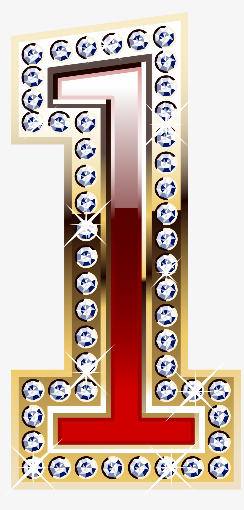 Red And Gold Numbers, transparent png download