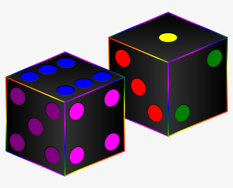 Black Dices Dices 999px 89 - Clipart Of Black Dice, transparent png download