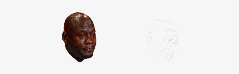 Nick On Twitter - Crying Michael Jordan Mask By Rapmasks - 12" X 9" Waterproof, transparent png download