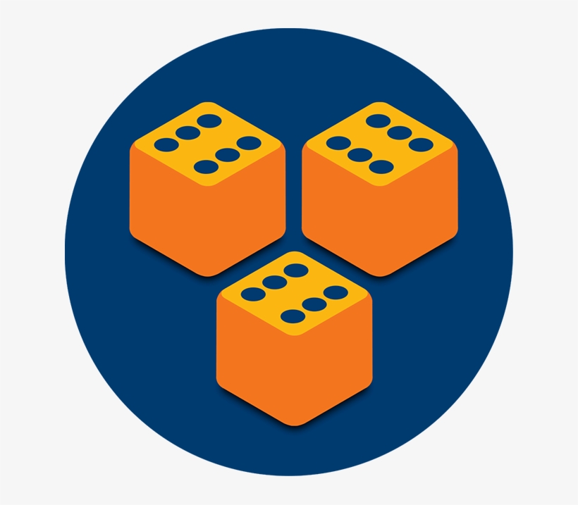 Three Dice, All Showing - Dice, transparent png download