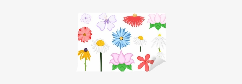 Vintage Decorative Flowers Vector Wall Mural • Pixers® - Euclidean Vector, transparent png download