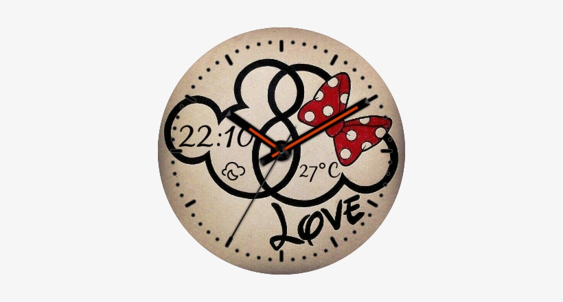 Mickey Minnie Watch Face Preview, transparent png download