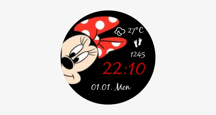 Minnie Watch Face Preview, transparent png download
