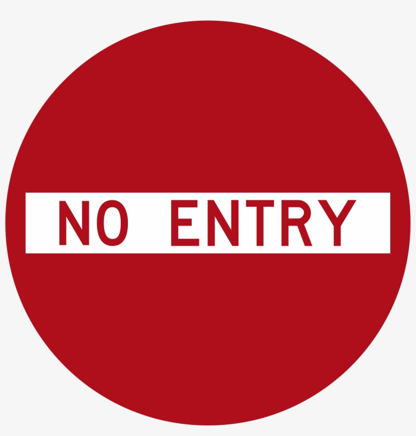 Open - No Entry Png, transparent png download
