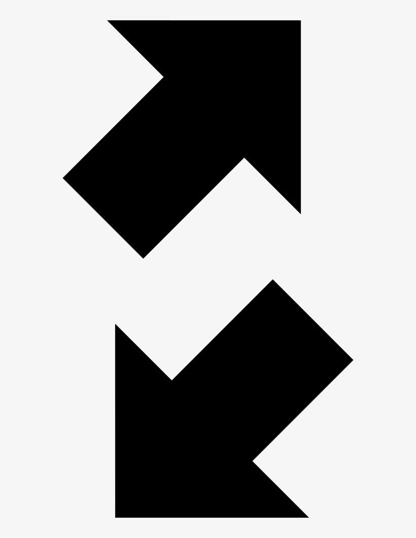 Diagonal Thick Arrows Up And Down Comments, transparent png download