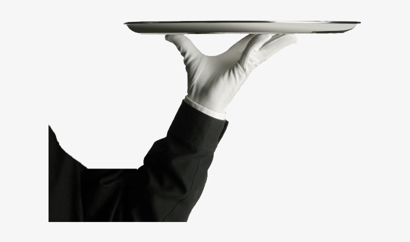 White Glove Serving Tray - White Glove Service Transparent, transparent png download