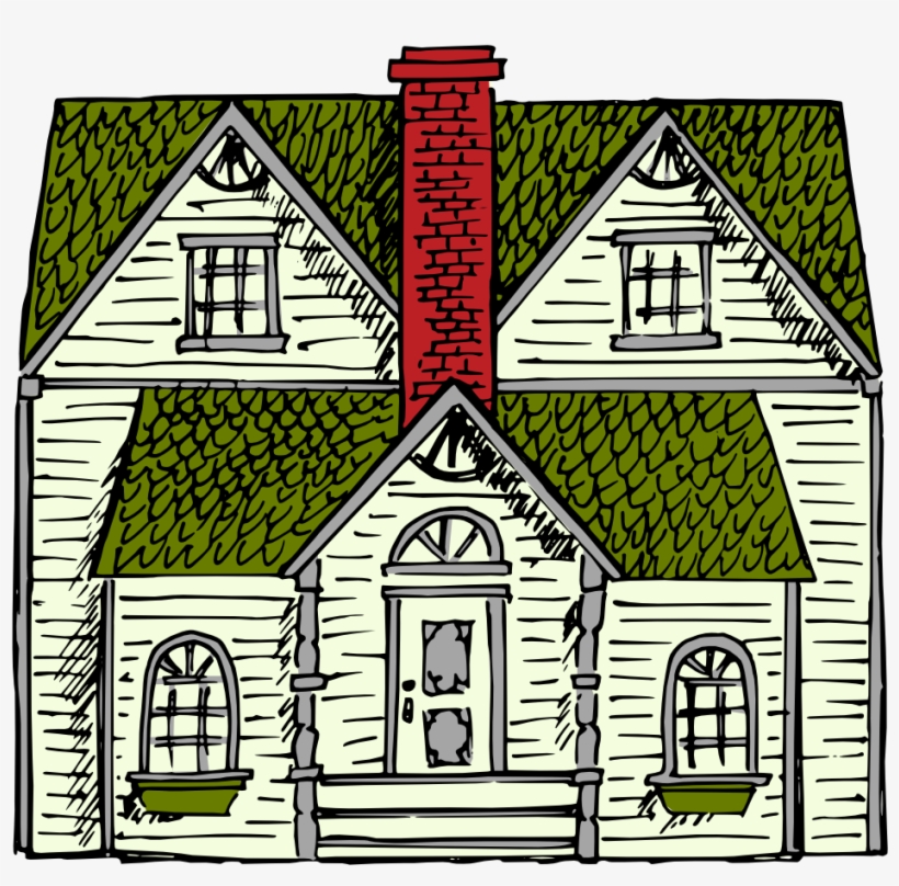 Victorian House - Old House Clip Art, transparent png download