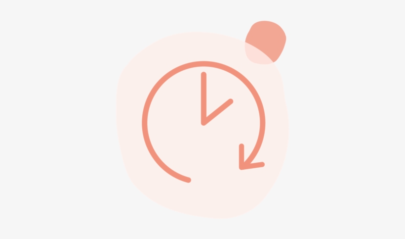 Clock Peach Square@4x - Circle, transparent png download