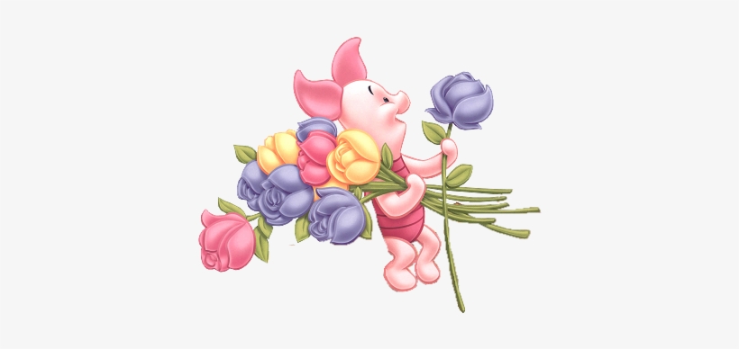 Piglet On A Flower, transparent png download