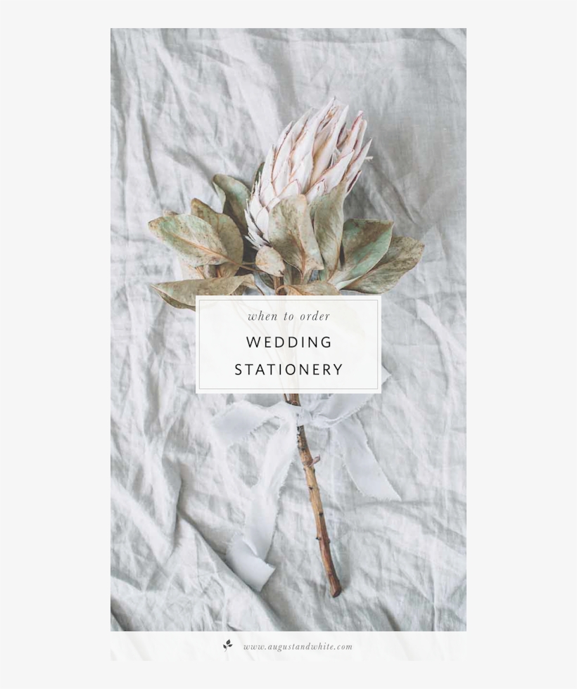 Blog Post When To Order Wedding Stationery - Font, transparent png download